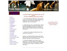 Tablet Screenshot of cours-danses.com